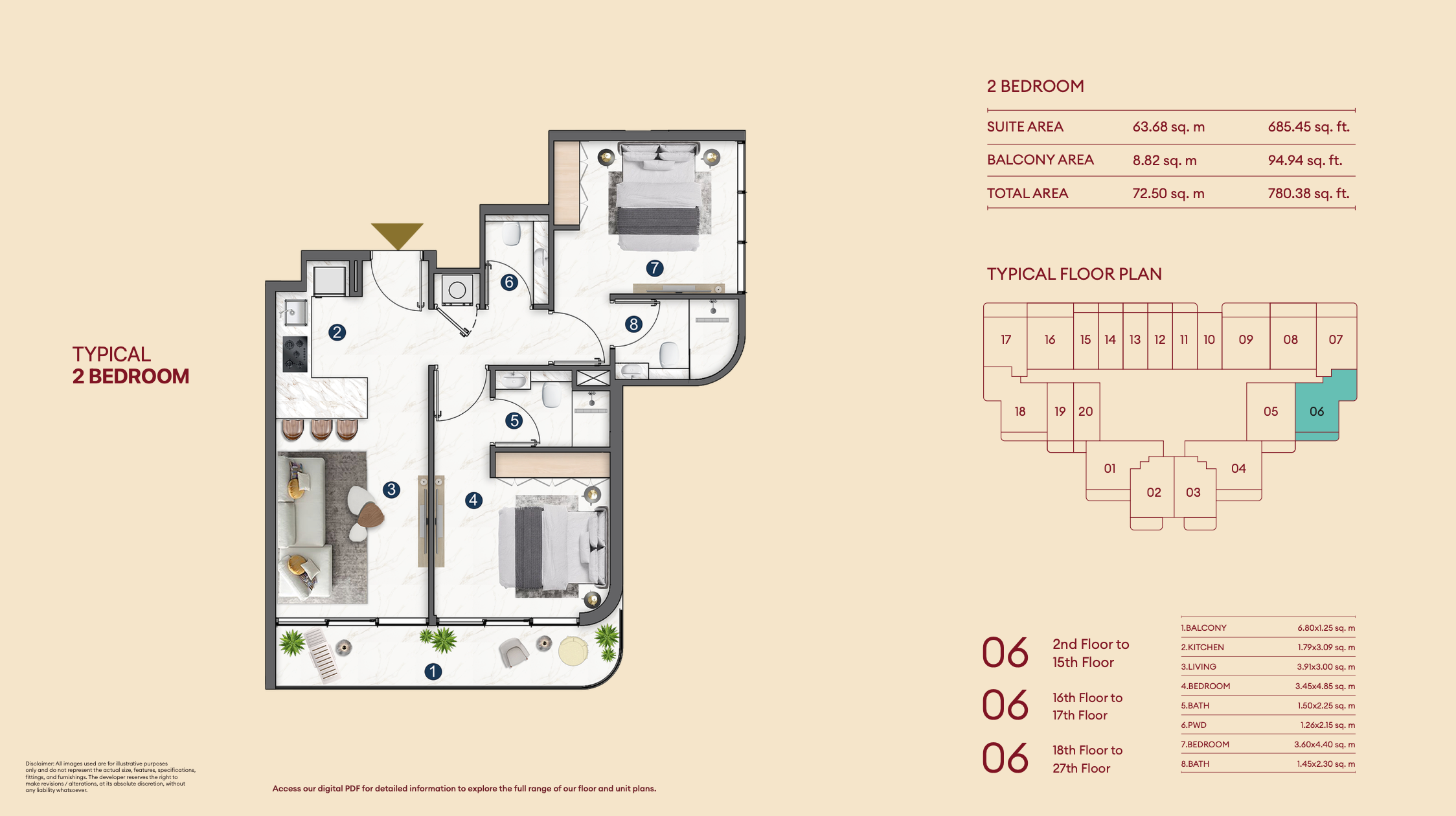 2 Bedroom